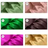 100% Mulberry Pure Silk Crepe Satin Fabric for Dress Cheongsam Width 114cm Clothing Cloth for DIY Sewing 90 Pure Color 210702