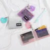 Porte-monnaie transparent en gros pour femmes PVC clair Jelly Bag Mini Money Wallet Card Holder