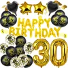 Amawill Joyeux anniversaire 18 20 21 30 40 50 60 70 80 90 ans Décoration d'anniversaire Sweet 16 Party Numéro numérique Ballon en latex 211216