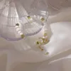 Boncuklu iplikçikler 2022 Fransız tatlı kız zarif taze çilek kristal taklit opal elastik bilezik moda kadın aksesuarları takılar