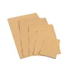 100 pcs/lot sac en papier Kraft brun pochette en papier d'aluminium nourriture thé Snack stockage de café sacs refermables emballage anti-odeur