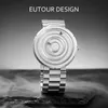 Relógio magnético de homens eutour, design original simples moda casual relógio de quartzo presente, 2022 nova chegada