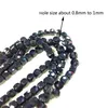 Square Black Spinel Beads 4-5mm Natural Gemstone Spacer Jewelry Accessories Making DIY Necklace Bracelet 15 inch Factory Price Q0531