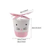 4 stijlen Pasen Party Cartoon Bunny Bucket Kids Leuke Geschenken Festival Candy Egg Basder Toy Tote Opbergtas Decoratie