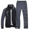 TRACKSUIT MEN PLUS STORLEK 4XL Vår Höst Two Piece Clothes Sets Casual Track Suit Sportswear Sweatsuits 210722