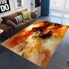 3d Galaxy Space Stars Mattor för vardagsrum Kaffebord Bäddsoffa Sovrum Golvmatta Tvättbara Stora Slip Golv Rug Mattor 210317