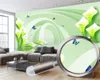 3D Mural de papel de parede expansão espaço calla lírio 3d flor papel de parede digital impressão hd decorativo bonito papel de parede