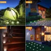 Lâmpada solar à prova d 'água Garden Motion Sensor de iluminação ao ar livre LED solares recarregável luz jardinagem para decoração de rua do gramado de caminho D3.0