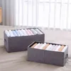 MICCK Cotton And Linen Storage Box Large Capacity For Wardrobe Drawer Underwear Shirt Clothing Organizer Household Tool 211102