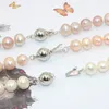 Heiße neue schöne modeschmuck natürlich charmant apoya 7-8mm multicolor perle halskette machende design frau geschenk hochzeit weihnachten aaa
