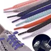 Moda 8 colori Luminoso Shoelace Sport Doppio piatto di tela piatta in pizzo in pizzo in pizzo nella notte scura iCorchi fluorescenti