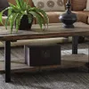 Mobili soggiorno Pomona 42 "Tavolino in metallo e legno A41