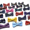 Children Kids Pre Tied Wedding Party Bow Tie Girls Boys Formal Tuxedo Satin Bowtie Necktie Colorful Christmas Baby gift drop 158 Y2