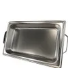 2021 Hot Selling Rostfritt stål Stock Krukor Ekonomisk handlyftad täckning Fullt tallrikar Buffé Chafing Dishes Food Warmer