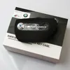 Custodia per portachiavi in pelle con telecomando in pelle in fibra di carbonio per BMW M performance 1 2 3 5 serie X1 X3 X4 X5 X6