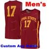 Nik1 NCAA College Iowa State Cyclones Basketball Jersey 34 Nate Jenkins 4 George Conditt IV 45 Rasir Bolton Custom Stitched