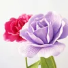 Giant Artificial Flower Fake Large Foam Rose with Stems for Wedding Background Decor Window Display Stage Valentine's Day 210706