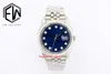 トップEW男性の腕時計腕時計36mm 126234ステンレス904LブラックブルーダイヤモンドダイヤルJubileeブレスレットETA 3235運動機械自動メンズUnisex Watch