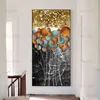 Abstract Golden Landscape Poster Modern Canvas Painting Interior Gallery Room Decor Wall Picture Cuadros No Frame Wall Prints