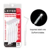 Dupont Bristles Teeth Cleaning Toothpick L Shape Disposable Interdental Brush For Dental Care 200sets