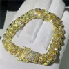 Tennis Fashionable Iced Out Fashion Bracelets High Gold Cuban Link Chain Miami Bracelet Hip Hop Jewelry 125 T27623727
