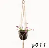 Plant Hangers Macrame Bloempotten Houder Touw Gevlochten Opknoping Planter Mand Thuis Creatieve Tuin Decor 8 Ontwerpen Optioneel SN5245