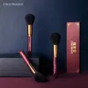 Chichodo Makeup Brush-Luksusowy Czerwony Rose Series-Wysokiej Jakości Szary Szczur Włosów Pędzel Szczotka-Twarz Kosmetyczny Narzędzie-Natural Beauty 211119