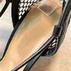 Sonbahar Mesh Elmas Yüksek Topuk Sandalet Bayanlar Açık Burun Elbise Ayakkabı 2021