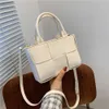 Female Bag Spring and Summer Pu Woven Shopping One Shoulder Menger High-capacity