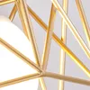 ノルディックミニマリズムゴールドシェードホーム装飾シーリングライトメタル家庭用アクセサリー天井LMAPランプ