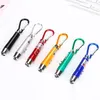 Den billigaste olika mini -ficklampan Keychain Electric Torch Aluminium Alloy LED 50st Kvalitet lovade snabb frakt