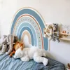 Creative Rainbow Wall Sticker Pour Enfants Chambres Salon Chambre Décorations PVC Auto-Adhésif Papier Peint Couleur Mural Enfant D30 210310