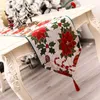 Christmas Decoration Linen Printed Table Flag cloth Placemat Decorations For Home Runner Flags 210708