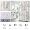 Marble Ripple shower curtains Abstract Striped Waterproof Bath Curtains for Bathroom home Decor modern Luxury bathroom curtain 210915