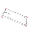 1.0mm Transparent chocktäker hård akryl TPU Hybrid Armour Fodral Förpackning för iPhone 13 12 11 Pro Max XS XR 6 7 8 plus 100pcs / parti