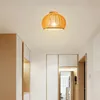 Japanese style Wood Ceiling Light Cafe Bar Lounge For Garden Restaurant Bedroom Lamp Home Decor Lighting Fixture