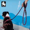 Truelove Pet Tasma Eller Ücretsiz Lüks Taktik Ayarlanabilir Ağır Neoprenen Yastıklı Kolu Eğitim Yürüyüş Köpek Halat TLL2572 211022