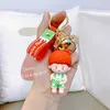 Mode Alloy Par Keychain Anime Keychain Cartoon Cute Doll Key Ring Smycken För Kvinnor Tjej Väska Pendant KeyRing Gift G1019