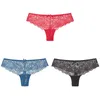 Kobiety majtki 3pcs seksowne briefy G String Women Lace Girls T