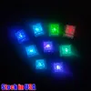 Led Ice Cubes Light Noverty Lighting Flash Festival 웨딩 크리스마스 파티 장식 색상 변경 바 액세서리는 어둠 속에서 자랍니다.