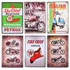 ESSO BSA MOTOCYCLES MÉTAL SIGNER ROSSED GARAGE DÉCOR HOME VINTAGE ROUTE 66 PICS POSTER SIGNES PUB BAR MÉTAL MEL