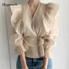 шелковые взъерошенные блузки