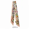 Foulards 2021 Design Printemps Écharpe Femmes Skinny Soie WomeLuxury Marque Sac Cou Cheveux Lettre Foulard Bandeau