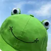 Fashion Frog Sombrero Cubo para Mujeres Niños Verano Autumn Llanura Mujeres Panamá Al Aire Libre Playa Playa Cap de Pesca Sun Permisma Hembra Sunhat