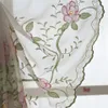 Péony fleur Motif brodé Tulle Rideau, Rideaux Sheer Rideaux de fenêtre pour la chambre à coucher Salon Traitements de fenêtre Décoratif Y200421