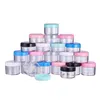 10g 15g 20g bouteilles de récipient vides Pot en plastique transparent Pot fard à paupières maquillage crème pour le visage Lotion cosmétique bouteille rechargeable