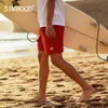 summer beach shorts men fashion thin high quailty drawstring casual holiday belted SJ150166 210714