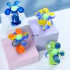 O brinquedo das crianças do verão Mosquito Repelente pulseira Poppers de silicone Bubbles Fidget Brinquedos Revolving Gravador Tintura Anti Stress Relief Bracelets