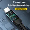 5A USB C için USB Tip-C PD 100 W Hızlı Şarj Kabloları için Samsung Mac Pro HP Dell Hızlı Şarj C-C Kablolu Veri Kablosu