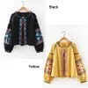 Teelynn Boho Blouse Cotton Flollal Embroidered Blouses Tassel Long Lantern Slee Loose Casual Hippie Women Tops Blouse and Shirt 210226